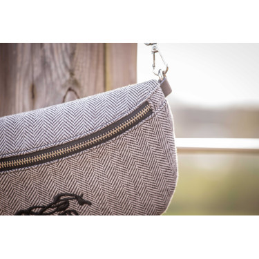 Sac banane Pénélope Chevron Noir