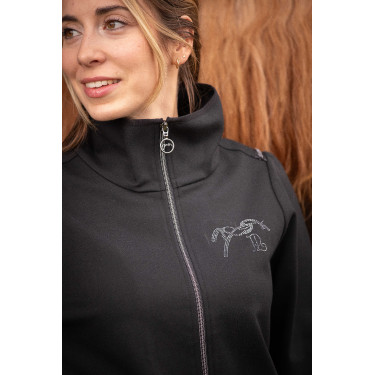 Pénélope Tweeny strass jas Zwart