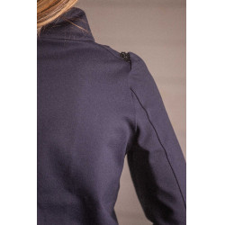 Pénélope Tweeny strass jas Marine Marineblauw