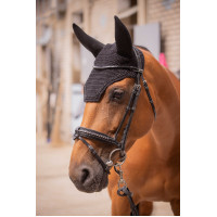 Bonnet pour chevaux Pénélope Soundless Strass Noir