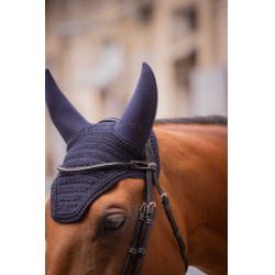 Bonnet pour chevaux Pénélope Soundless Strass Marine Bleu marine