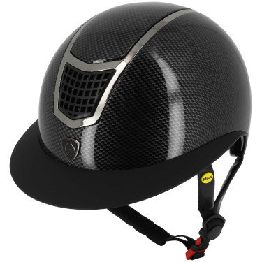 Equithème Airy LM Helm Glanzend carbonzwart
