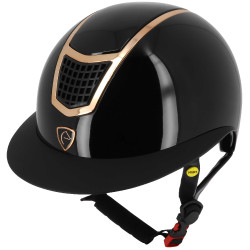 Equithème Airy LM Helm Glanzend zwart / roségoud