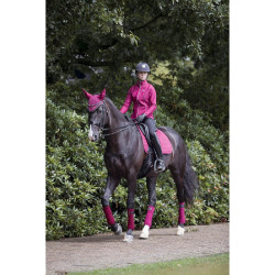 LeMieux Suede Dressuur Zadeldek Donkerpaars Bordeaux