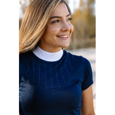 Polo Equithème Funza Korte mouwen Marineblauw