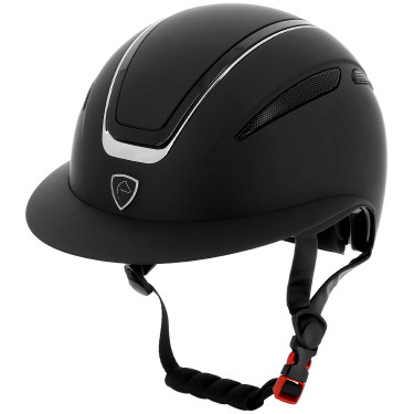 Casque Equithème Agris visière large Noir lamé