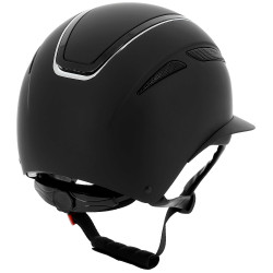 Casque Equithème Agris visière large Noir lamé
