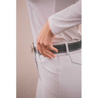 Polo de concours Pénélope Séville Mesh manches longues Blanc