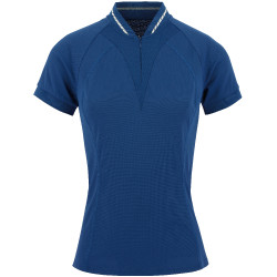 Polo Equithème Elodie Korte mouwen Blauw Monaco