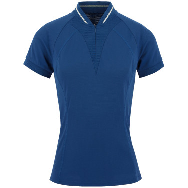 Polo Equithème Elodie Korte mouwen Blauw Monaco