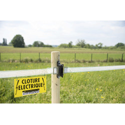 Plaque de signalisation clôture électrique Beaumont
