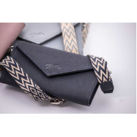 Phone Pocket Pénélope perforatieleer zwart Phone Pocket Pénélope perforatieleer zwart