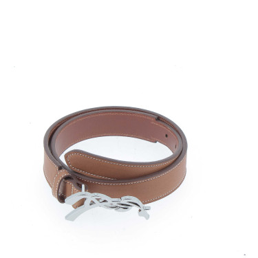 Pénélope Signature riem geperforeerd leer Blauw