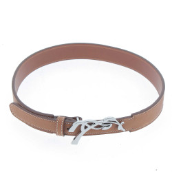 Pénélope Signature riem geperforeerd leer Blauw