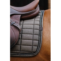 Tapis de selle Equithème Domino Cuivre Marron