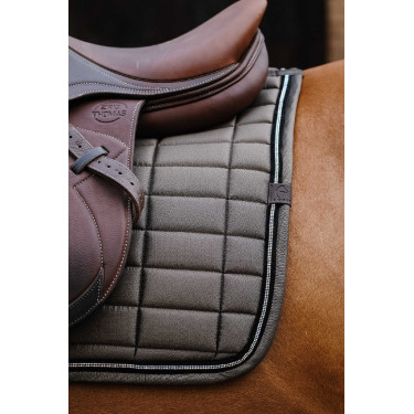 Tapis de selle Equithème Domino Cuivre Marron