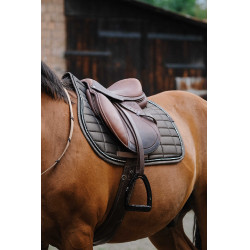 Tapis de selle Equithème Domino Cuivre Marron