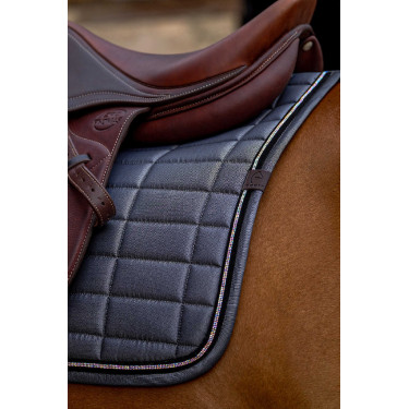 Tapis de selle Equithème Domino Gris