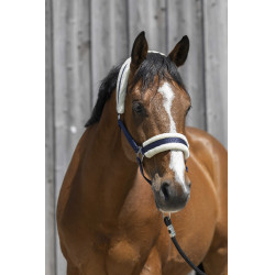 Halster Riding World synthetische schapenvacht Marineblauw