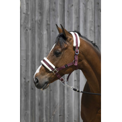 Halster Riding World synthetische schapenvacht Bordeaux