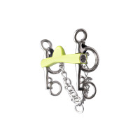 Pelham bit Metalab Flexi Soft halve maan korte scharen Groen