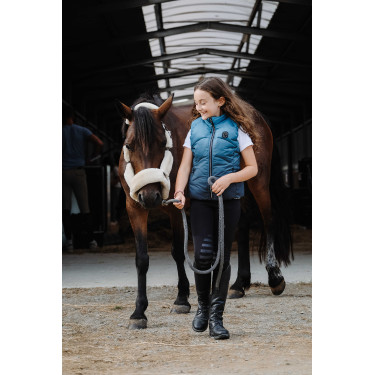 Mouwloze bodywarmer Equithème Lina kind Turkoois Blauw Mouwloze bodywarmer Equithème Lina kind Turkoois Blauw