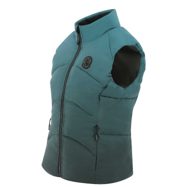 Mouwloze bodywarmer Equithème Lina kind Turkoois Blauw Mouwloze bodywarmer Equithème Lina kind Turkoois Blauw