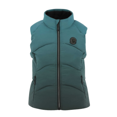 Mouwloze bodywarmer Equithème Lina kind Turkoois Blauw Mouwloze bodywarmer Equithème Lina kind Turkoois Blauw