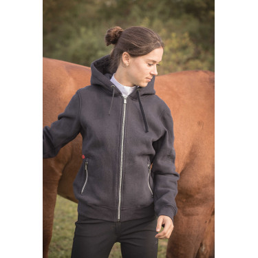 Sweatshirt Montebello Paddock Sports Zwart