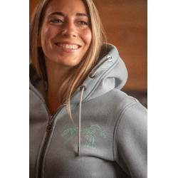 Sweat Fluore Pénélope Vert sauge