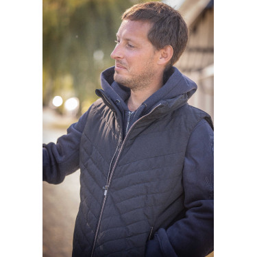 Mouwloze bodywarmer Longueil Paddock Sports Zwart