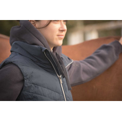 Mouwloze bodywarmer Longueil Paddock Sports Zwart