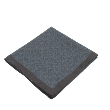 Foulard Pénélope Mya Noir / bleu canard Foulard Pénélope Mya Noir / bleu canard