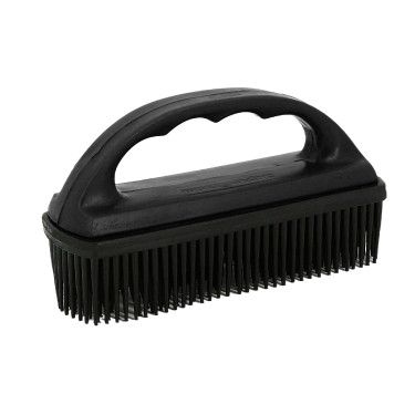 Brosse en caoutchouc Hippotonic pour tapis Noir