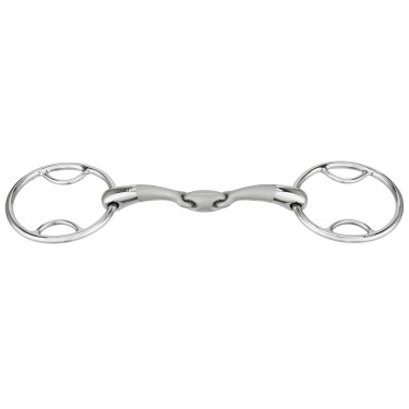 Bit 2 ringen Sprenger Satinox met dubbel gebroken mondstuk