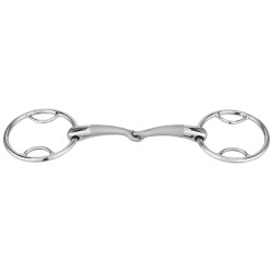 Gebroken bit met 2 Sprenger Satinox ringen