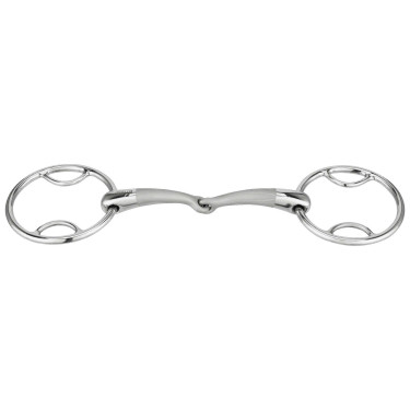 Gebroken bit met 2 Sprenger Satinox ringen