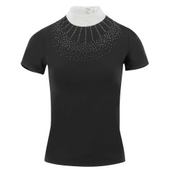 Polo Equithème London manches courtes Noir