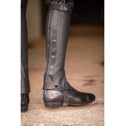 Mini-chaps Pénélope Prisca leer Zwart