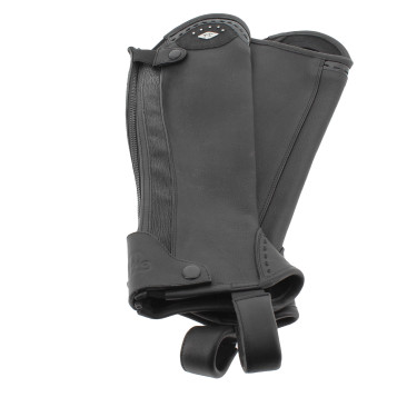 Mini-chaps Pénélope Prisca leer Zwart