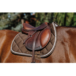 Tapis de selle Equithème Classic Marron foncé