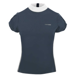 Polo Equithème Ocala manches courtes Bleu marine