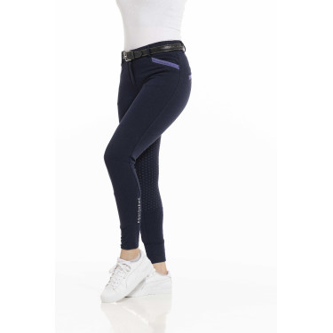 Pantalon Equithème Kylie fond silicone Bleu marine