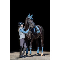 Tapis LeMieux Loire Memory Dressage Square Ice blue Bleu Tapis LeMieux Loire Memory Dressage Square Ice blue Bleu