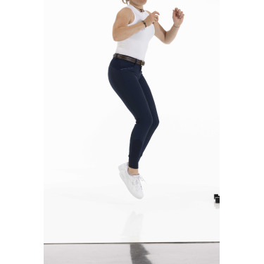 Pantalon Equithème Kendal fond silicone Bleu marine Pantalon Equithème Kendal fond silicone Bleu marine