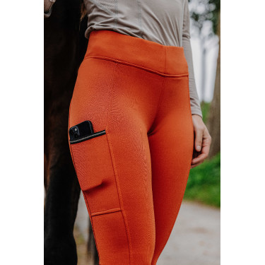 Pull-on Equithème Brigitte fond silicone Orange Pull-on Equithème Brigitte fond silicone Orange
