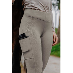 Pull-on Equithème Brigitte siliconen zitvlak Taupe Bruin Pull-on Equithème Brigitte siliconen zitvlak Taupe Bruin