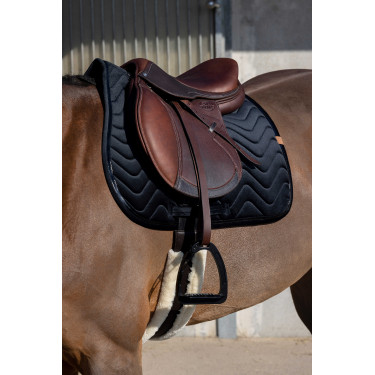 Tapis de selle Equithème Glossy Noir