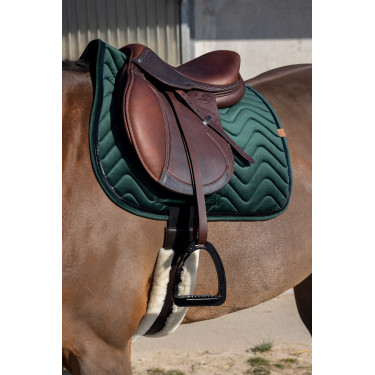 Zadeldek Equithème Glossy Donkergroen