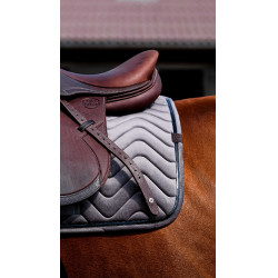 Tapis de selle Equithème Glossy Gris